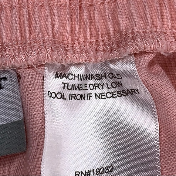 Size Petite 16 Alfred Dunner Pink Capri Pants Elastic Waistband Pastel Cotton - Picture 12 of 12